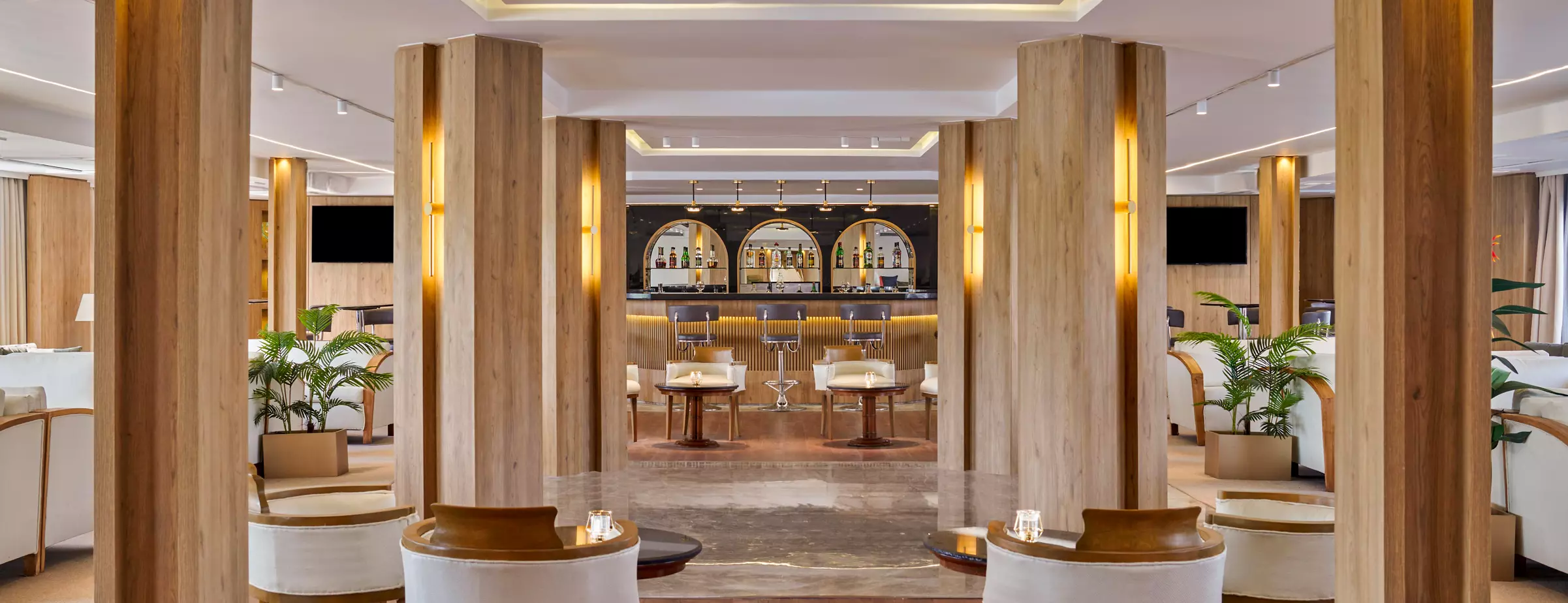 Lounge aboard the Mövenpick MS Royal Lotus Nile cruise